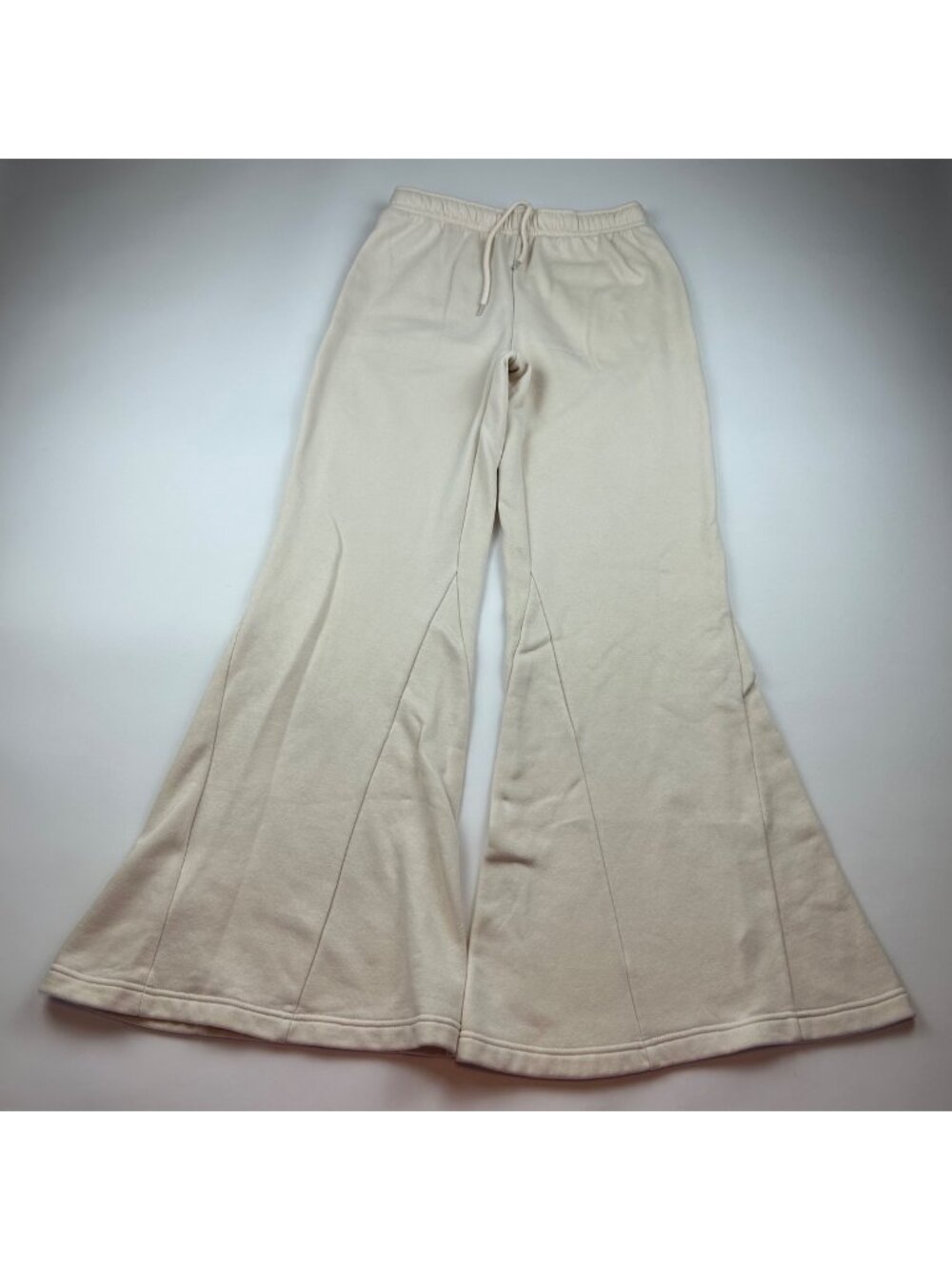 Out Front Under Cream Jersey Fleece Flared Sweatpants M
